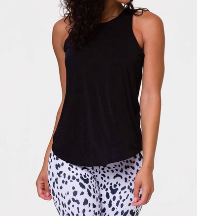 Onzie Twisted Tank Top In Black In Black