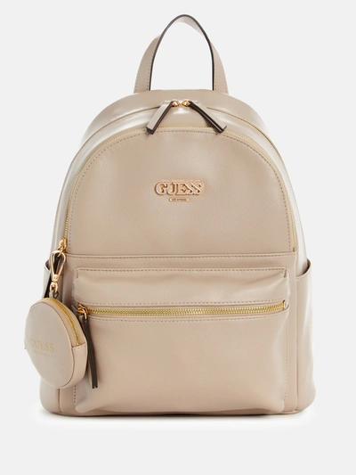Shop Guess Factory Barnaby Backpack In Beige