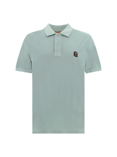 Shop Parajumpers Polo Shirt In Frosty Green