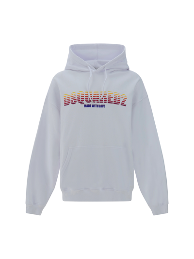 Shop Dsquared2 Hoodie In White