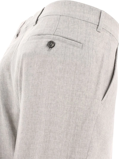 Shop Ami Alexandre Mattiussi Ami Paris Cigarette Trousers In Grey