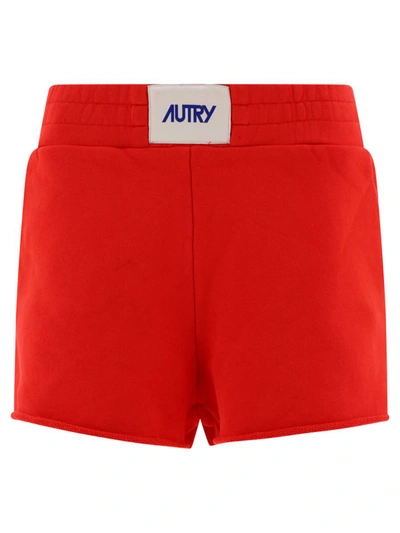 Shop Autry "action" Shorts In Red