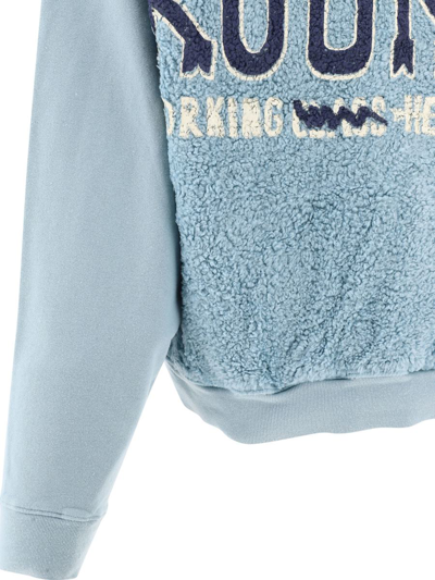 Shop Kapital "grizzly" Sweatshirt In Blue