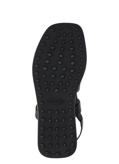 Shop Tod's Sandals Black