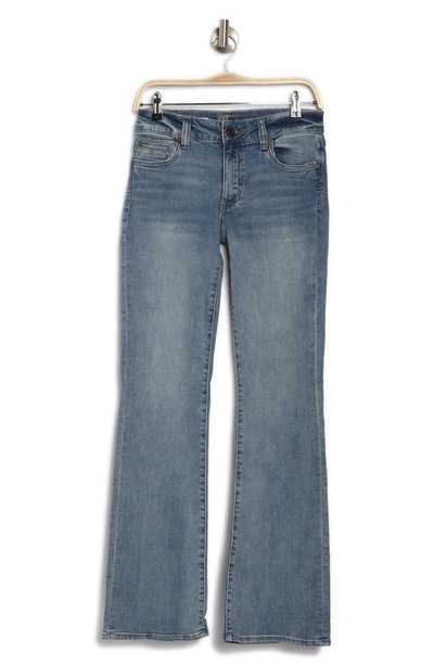 Shop Kut From The Kloth Nicole Flap Back Low Rise Bootcut Jeans In Boxwood