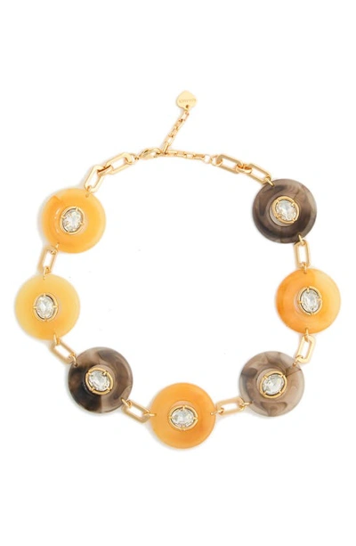 Shop Nakamol Chicago Disc Collar Necklace In Red Agate Mix