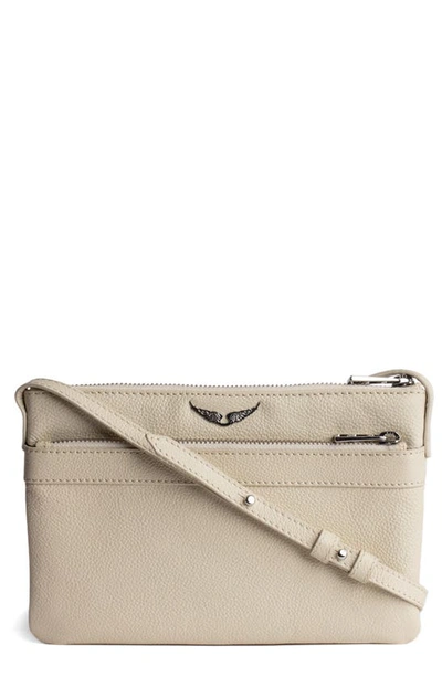 Shop Zadig & Voltaire Stella Wings Leather Crossbody Bag In Flash