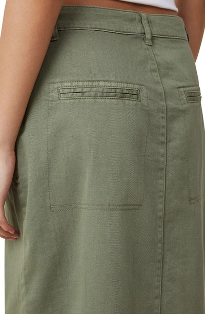 Shop Cotton On Ryder Utility Maxi Skirt In Khaki