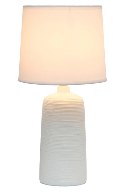 Shop Lalia Home Textured Table Lamp In Off White