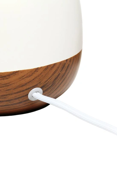 Shop Lalia Home Midcent Table Lamp In Dark Wood/ Off White