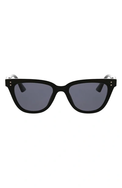 Shop Bcbg 52mm Flat Top Cat Eye Sunglasses In Black