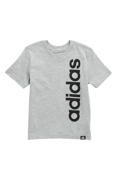 Shop Adidas Originals Adidas Kids' Linear Logo Graphic T-shirt In Grey