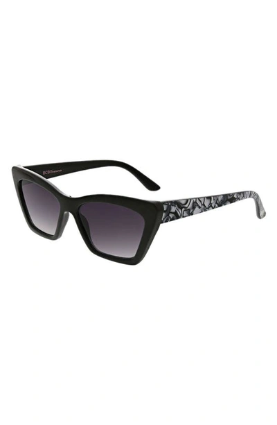 Shop Bcbg Cat Eye Sunglasses In Black