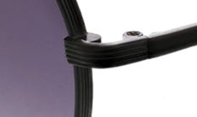 Shop Bcbg 54mm Metal Round Sunglasses In Matte Black