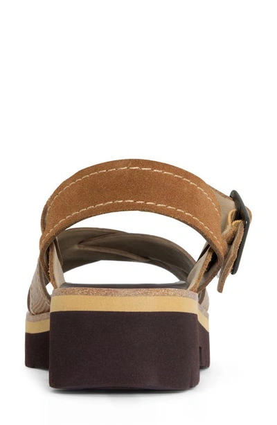 Donald Pliner Lug Sole Slingback Sandal In Saddle