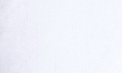 Shop Melange Home Set Of 2 Embroidered Stripe Linen Shams In White/ Navy