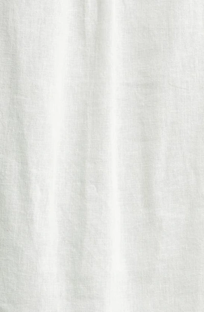 Marine Layer Lucy Resort Short Sleeve Hemp Blend Button-up Camp Shirt In White