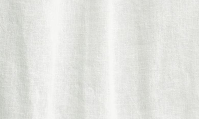 Marine Layer Lucy Resort Short Sleeve Hemp Blend Button-up Camp Shirt In White