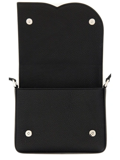 Shop Dolce & Gabbana Medium Leather Shoulder Bag In Black