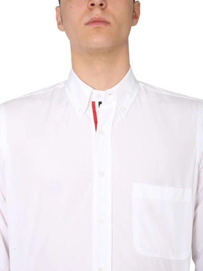 Shop Thom Browne Button Down Shirt In White