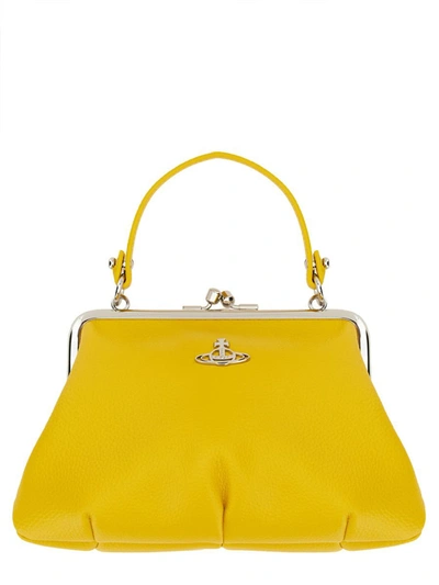 Shop Vivienne Westwood Granny Frame Bag In Yellow