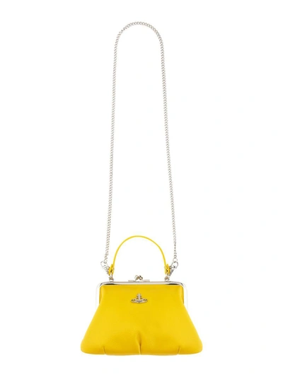 Shop Vivienne Westwood Granny Frame Bag In Yellow