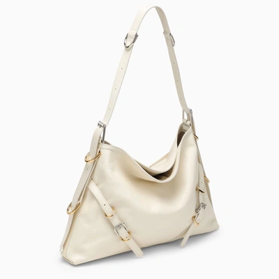 Shop Givenchy Medium Voyou Bag In Ivory In Grey