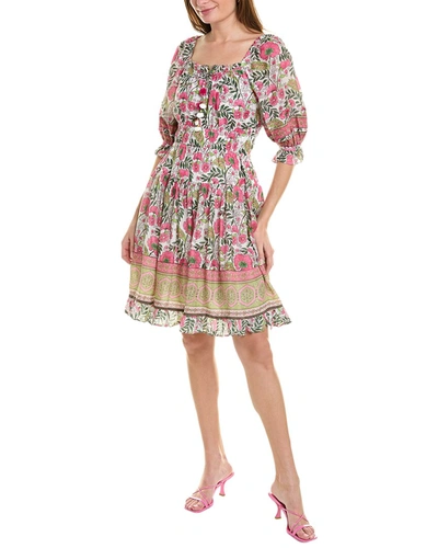 Shop Bella Tu Off-the-shoulder Mini Dress In Multi
