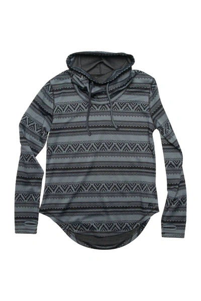 Shop Kavu Skylar Cowl Neck Sweater In Stormy Weather In Grey