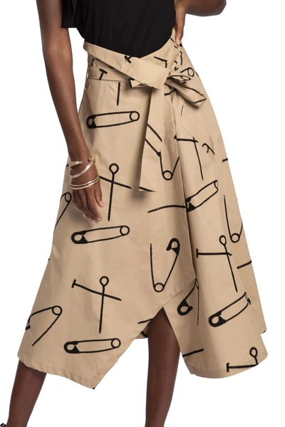 Shop Eva Franco Infinity Wrap Skirt In Latvia In Brown
