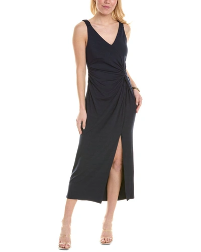 Shop Rebecca Taylor Twist Front Maxi Dress In Black