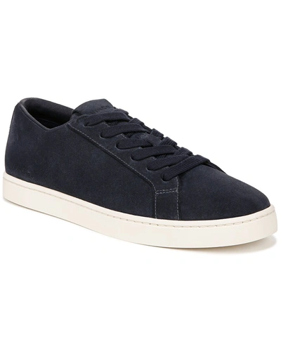 Shop Vince Keoni Leather Sneaker In Blue