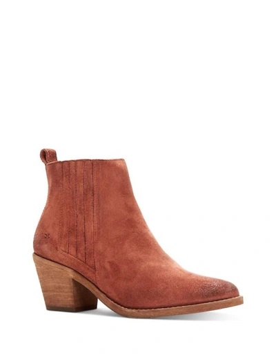 Shop Frye Alton Chelsea Ankle Boot In Rosewood In Brown