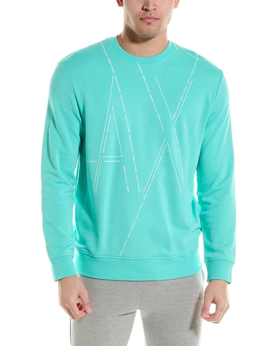 Shop Armani Exchange Sweatshirt In Blue