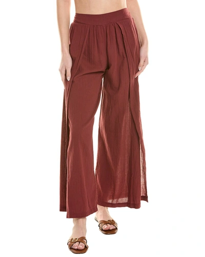 Shop Becca By Rebecca Virtue Gauzy Woven Pant In Red