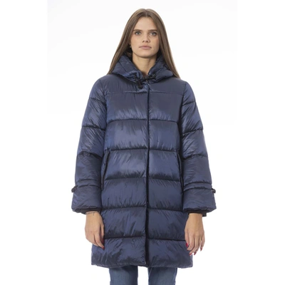 Shop Baldinini Trend Nylon Jackets & Women's Coat In Blue