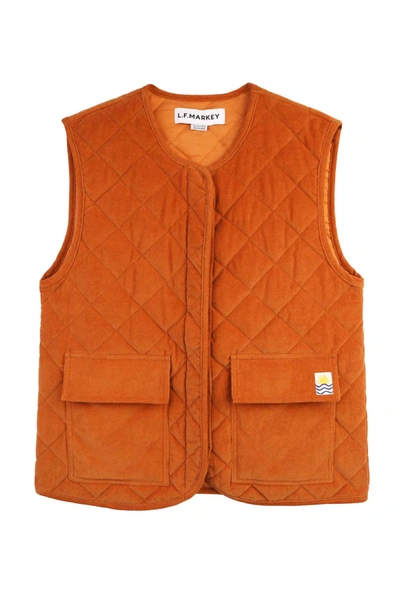 Shop Lf Markey Women's Flint Waistcoat Vest In Ochre In Orange