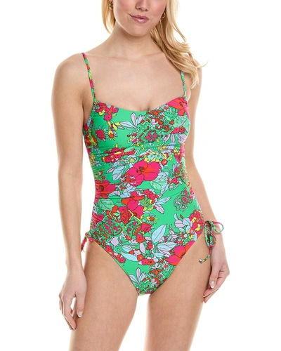 Shop Roller Rabbit Ashbury Floral Shirred Side One-piece In Multi