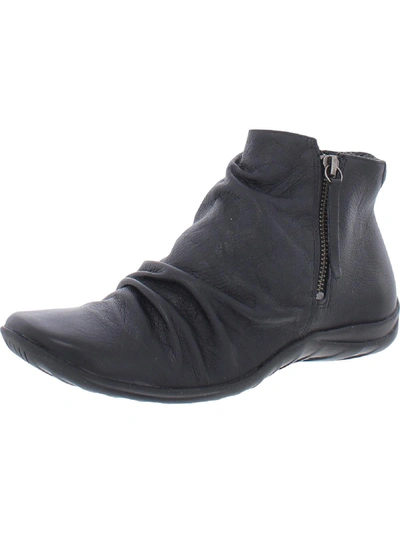 Shop Walking Cradles Abigail Womens Leather Zipper Ankle Boots In Grey