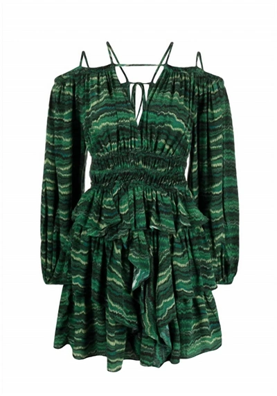 Shop Ulla Johnson Women's Silvia Mini Dress In Peacock In Green