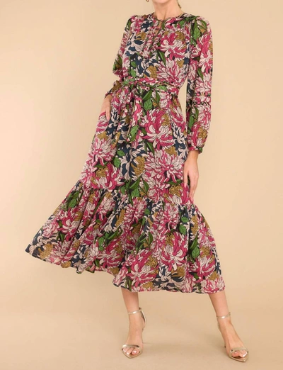 Shop Olivia James The Label Maeve Dress In Peony In Multi