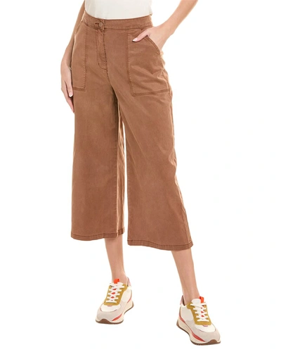 Shop Splendid Margaret Wide Crop Pant In Brown