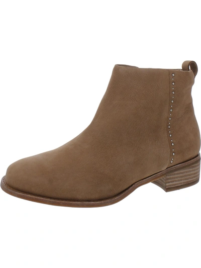 Shop Tahari Katiya Womens Leather Round Toe Ankle Boots In Brown