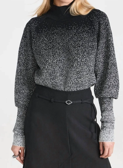 Shop Iro Nali Sweater In Black/ecru In Grey