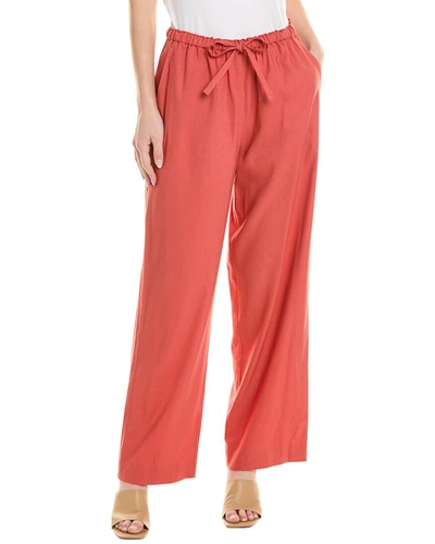 Shop Rebecca Taylor Linen-blend Pant In Pink