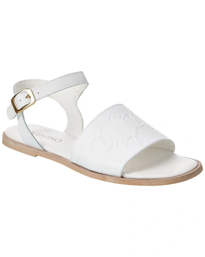 Shop Valentino By Mario Valentino Elisa Leather Sandal In White