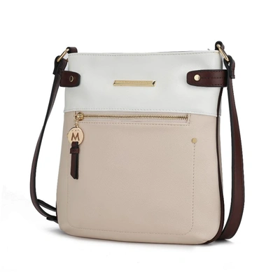 Shop Mkf Collection By Mia K Camilla Crossbody Handbag For Women's In Beige