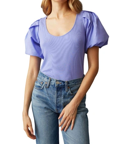 Shop Marie Oliver Leigh Top In Peri In Purple