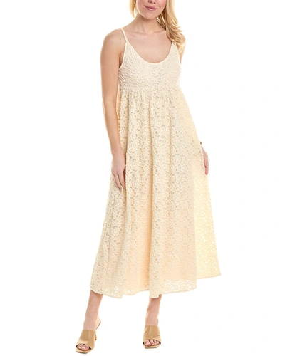 Shop Rebecca Taylor Lace Tank Maxi Dress In Beige