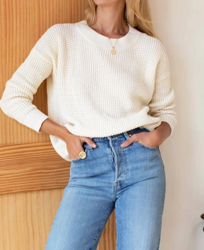 Shop Emerson Fry Daily Sweater In Ivory Organic In White